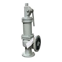 Пружинный предохранительный клапан с рычагом ручного подрыва СППКР 50-16-03