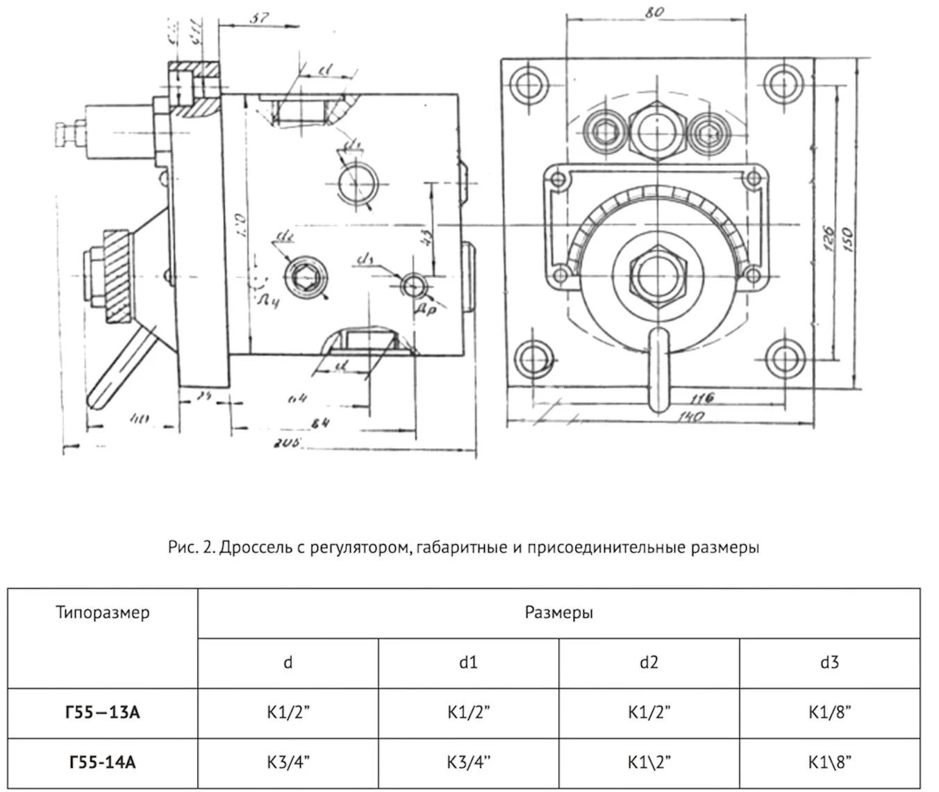 Title 1, регулятор расхода (дроссель) Г 55-13