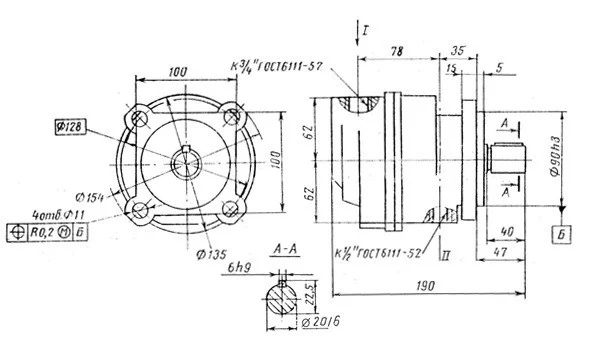 Title 1, пластинчатый насос Г 12-33АМ (27,9л.)