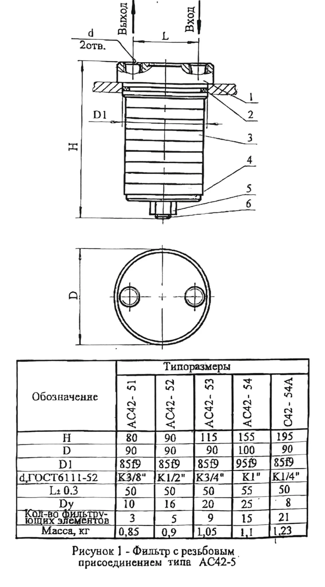 Title 1, Фильтр напорный сетчатый 0,16 АС 42-54