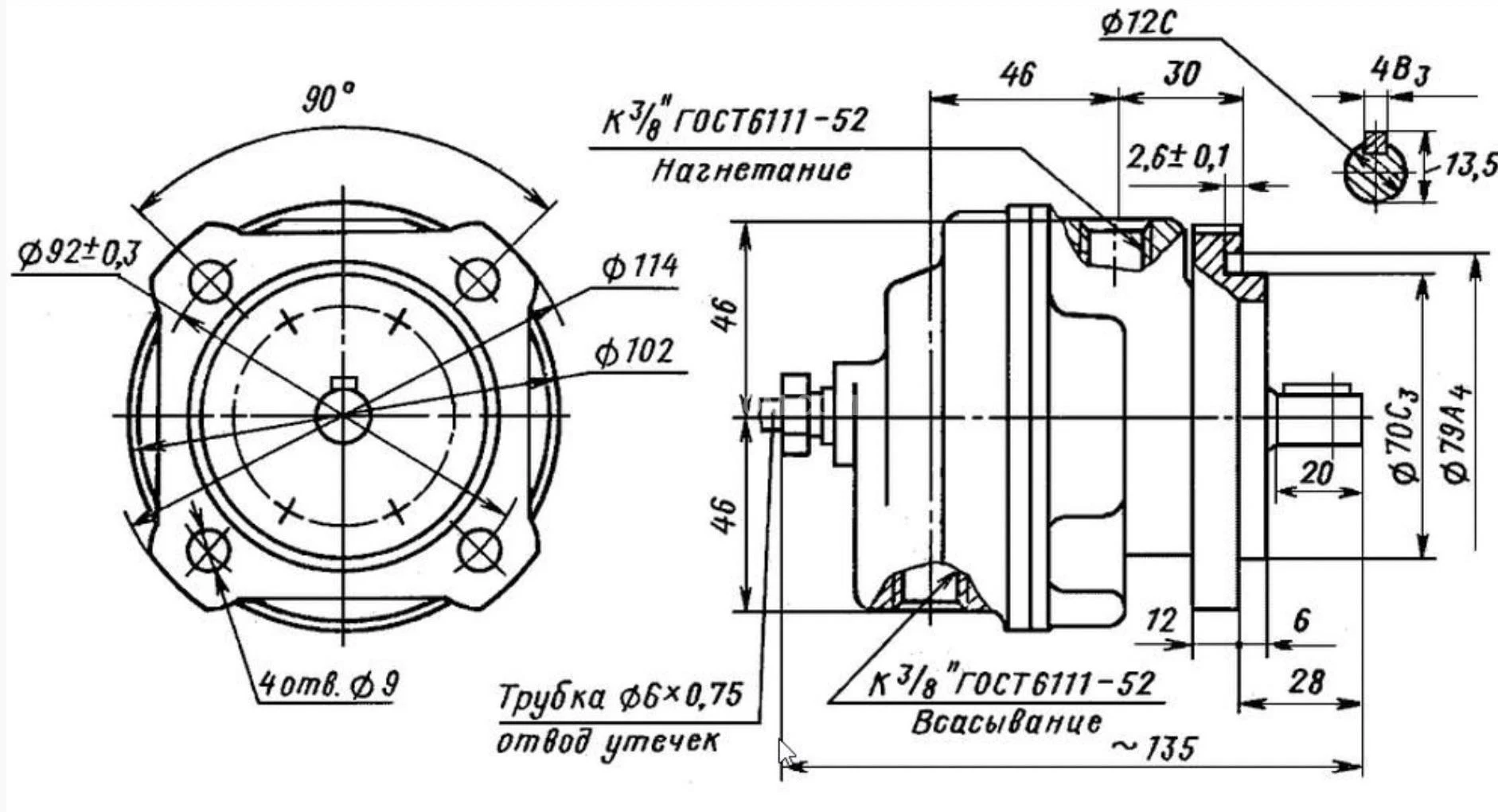 Title 1, пластинчатый насос БГ 12-41 (10л.)